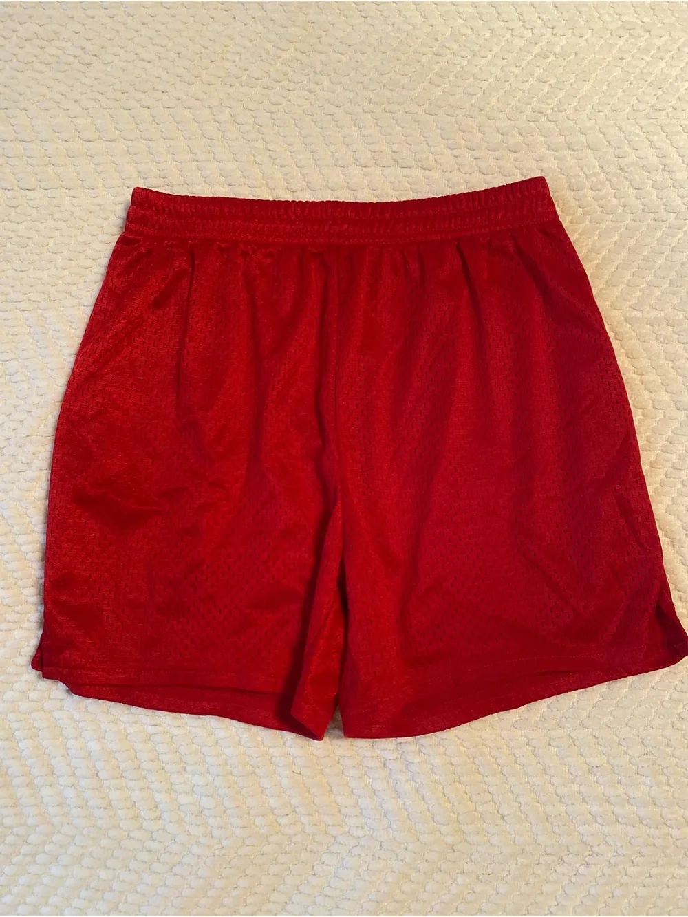 BCG Girls Red Mesh Athletic Shorts Size Large